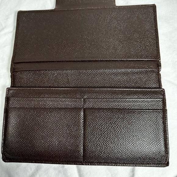 Bvlgari Leather Wallet Chocolate Brown with Snap Closure - Picture 5 of 12